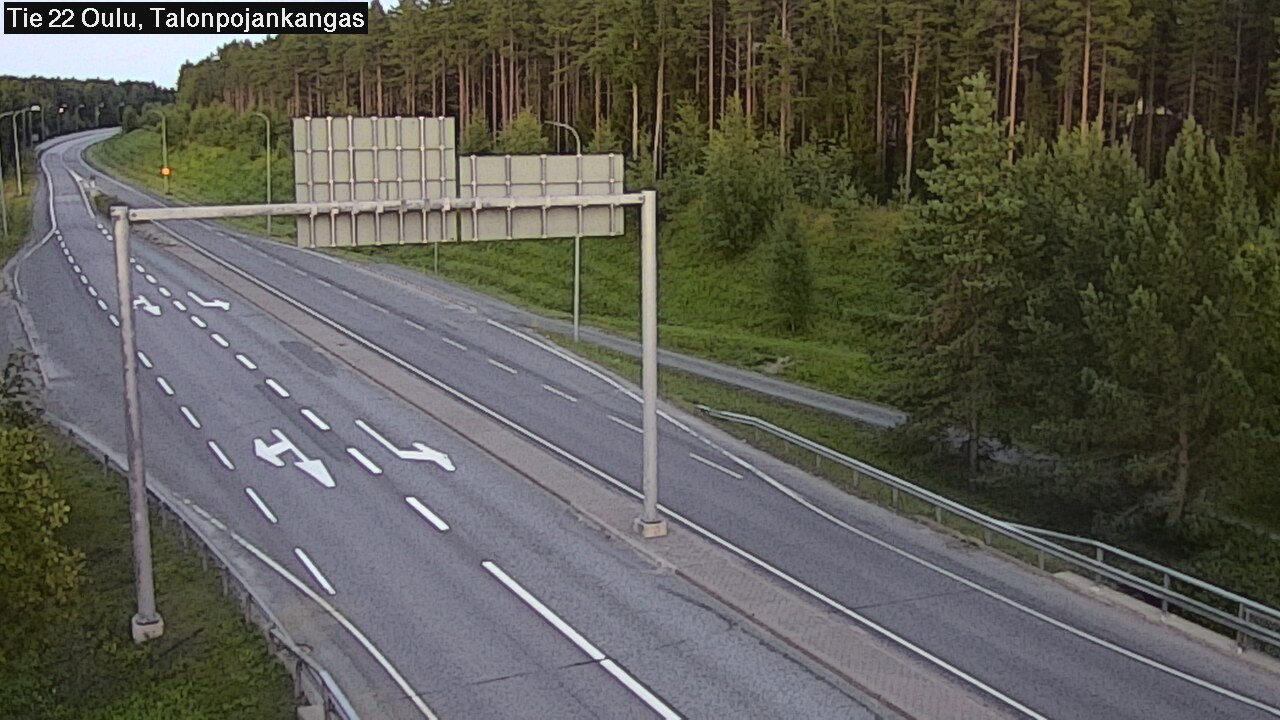 Weather Camera Image Road 22 Oulu Heikkilänkangas, Oulu, Pohjois-Pohjanmaa