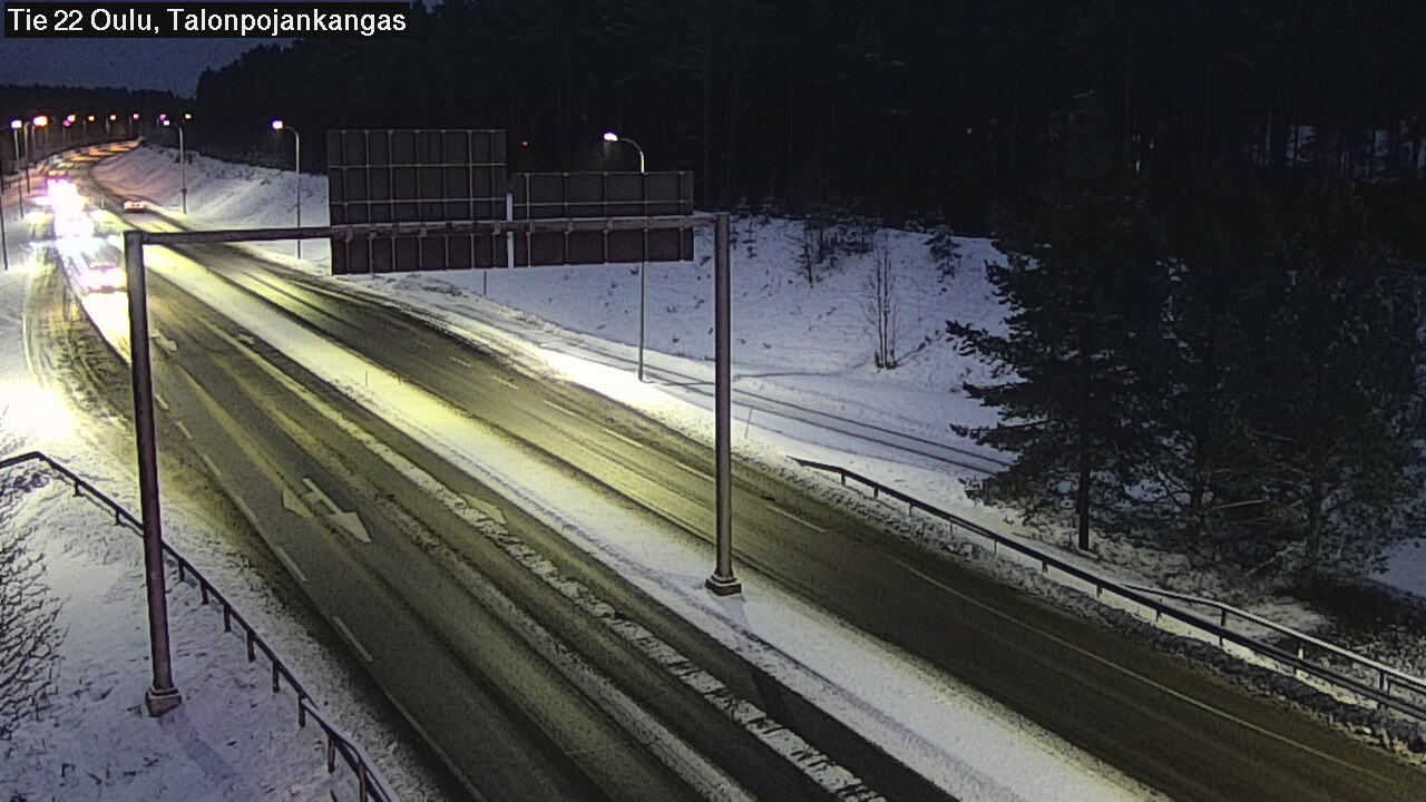 Weather Camera Image Väg 22 Oulu Heikkilänkangas, Oulu, Pohjois-Pohjanmaa