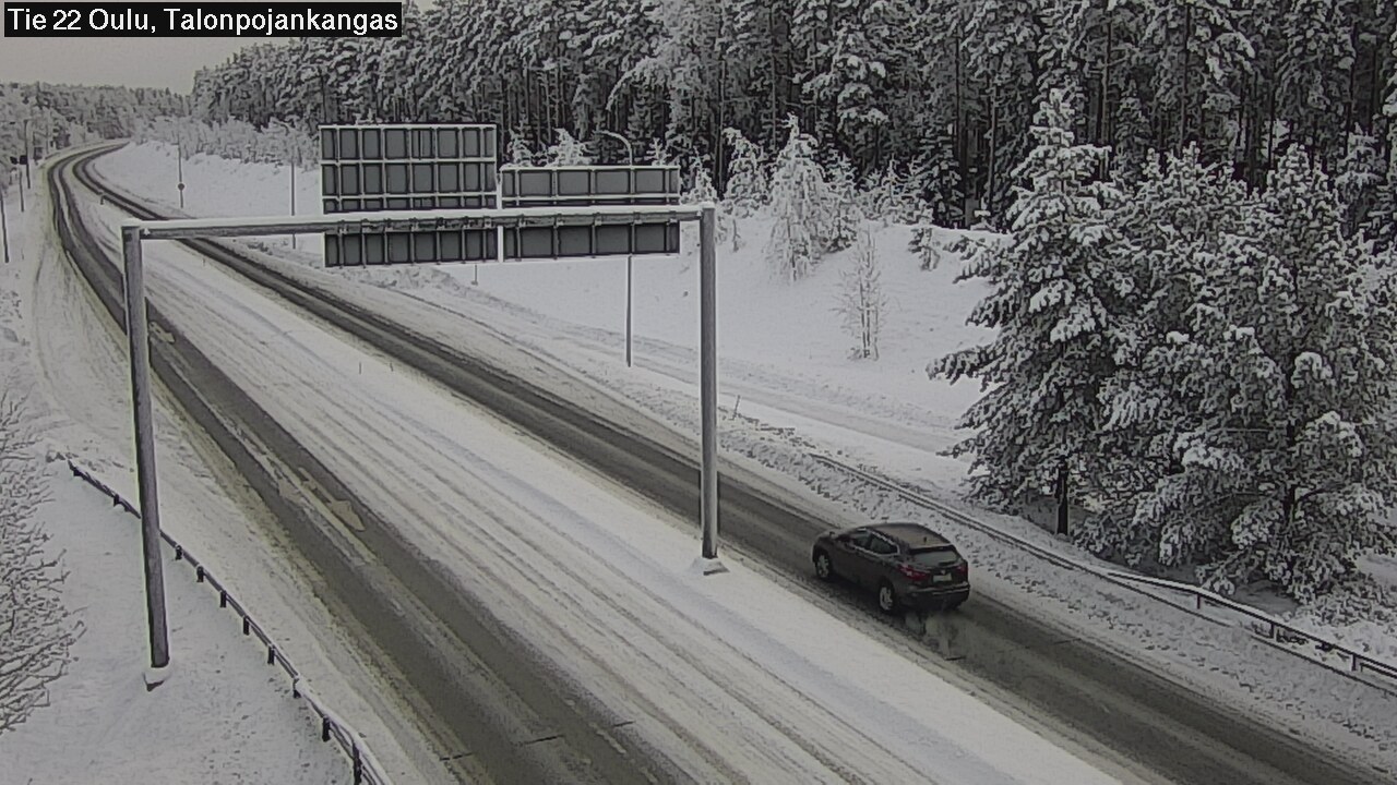 Weather Camera Image Väg 22 Oulu Heikkilänkangas, Oulu, Pohjois-Pohjanmaa