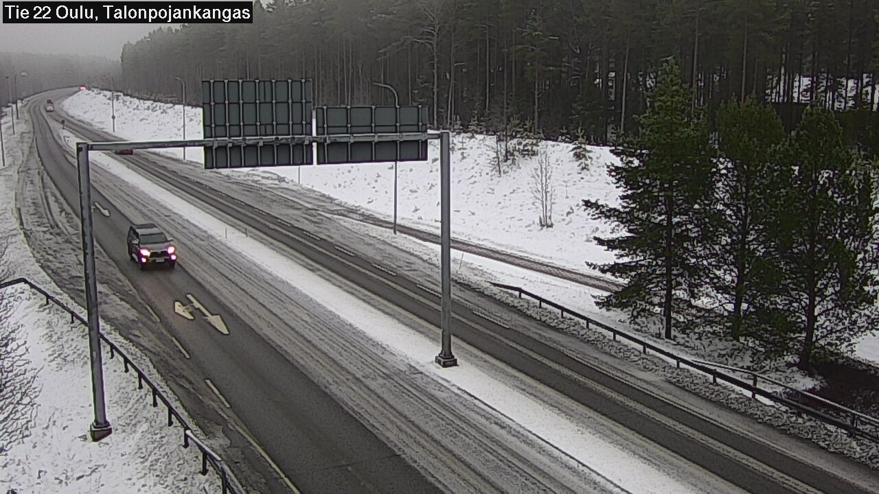 Weather Camera Image Road 22 Oulu Heikkilänkangas, Oulu, Pohjois-Pohjanmaa