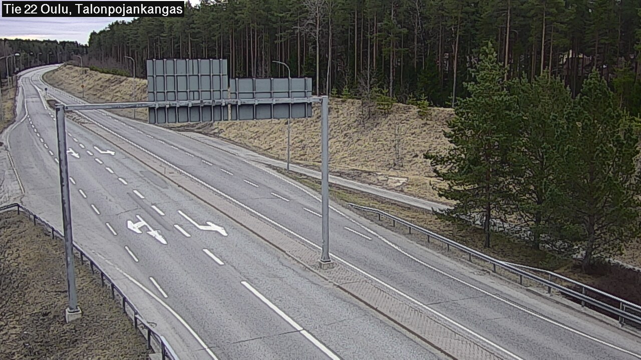 Weather Camera Image Road 22 Oulu Heikkilänkangas, Oulu, Pohjois-Pohjanmaa