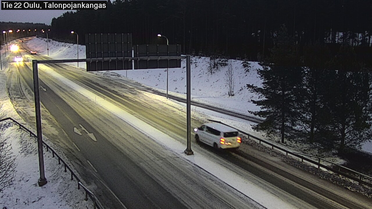 Weather Camera Image Road 22 Oulu Heikkilänkangas, Oulu, Pohjois-Pohjanmaa