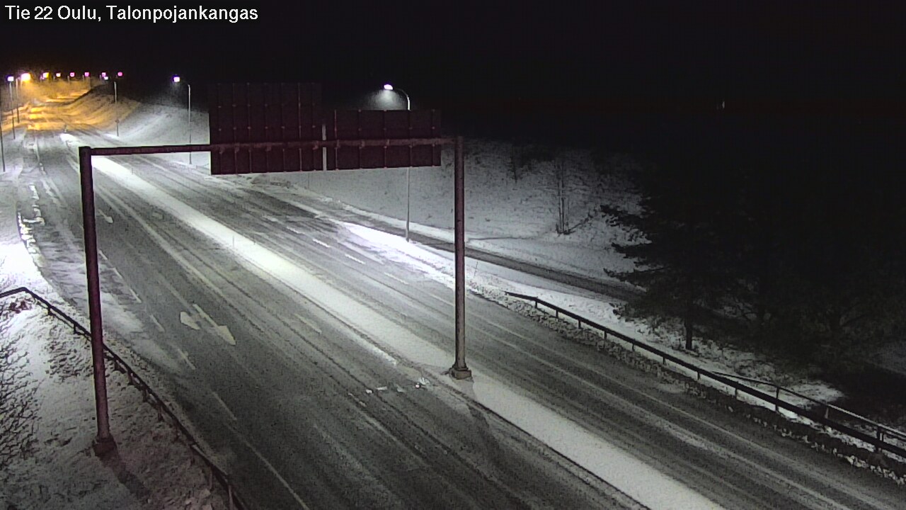 Weather Camera Image Road 22 Oulu Heikkilänkangas, Oulu, Pohjois-Pohjanmaa