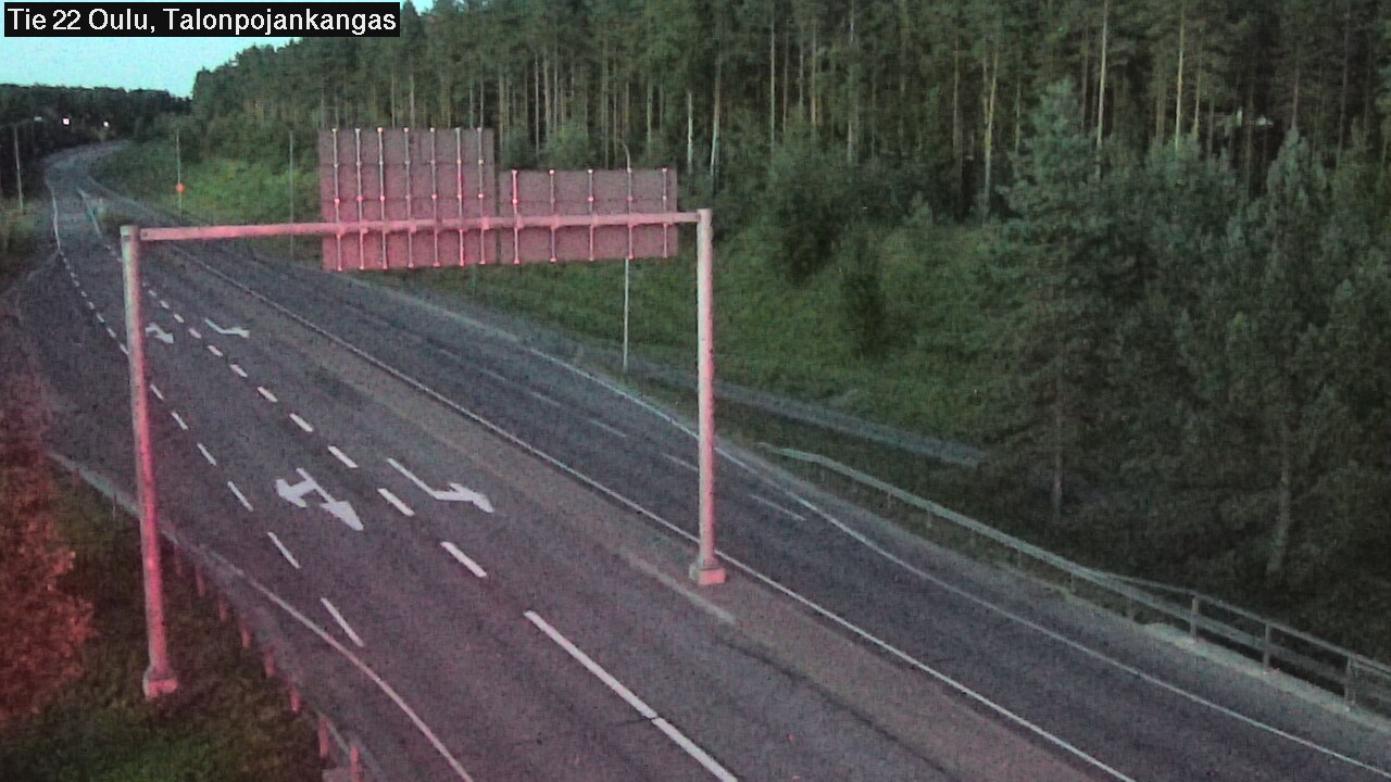 Weather Camera Image Road 22 Oulu Heikkilänkangas, Oulu, Pohjois-Pohjanmaa
