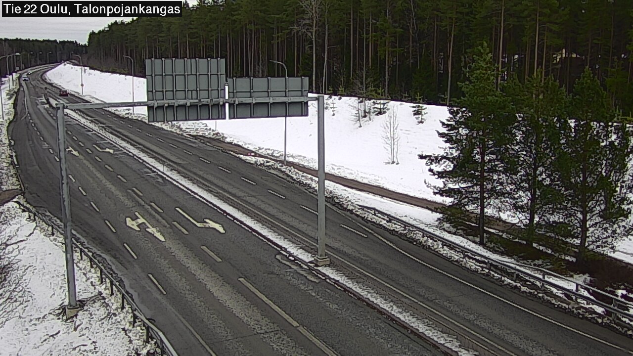 Weather Camera Image Väg 22 Oulu Heikkilänkangas, Oulu, Pohjois-Pohjanmaa