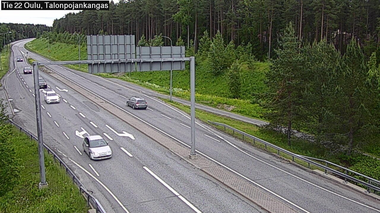 Weather Camera Image Road 22 Oulu Heikkilänkangas, Oulu, Pohjois-Pohjanmaa