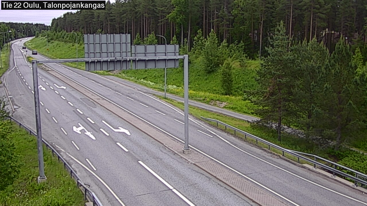 Weather Camera Image Road 22 Oulu Heikkilänkangas, Oulu, Pohjois-Pohjanmaa