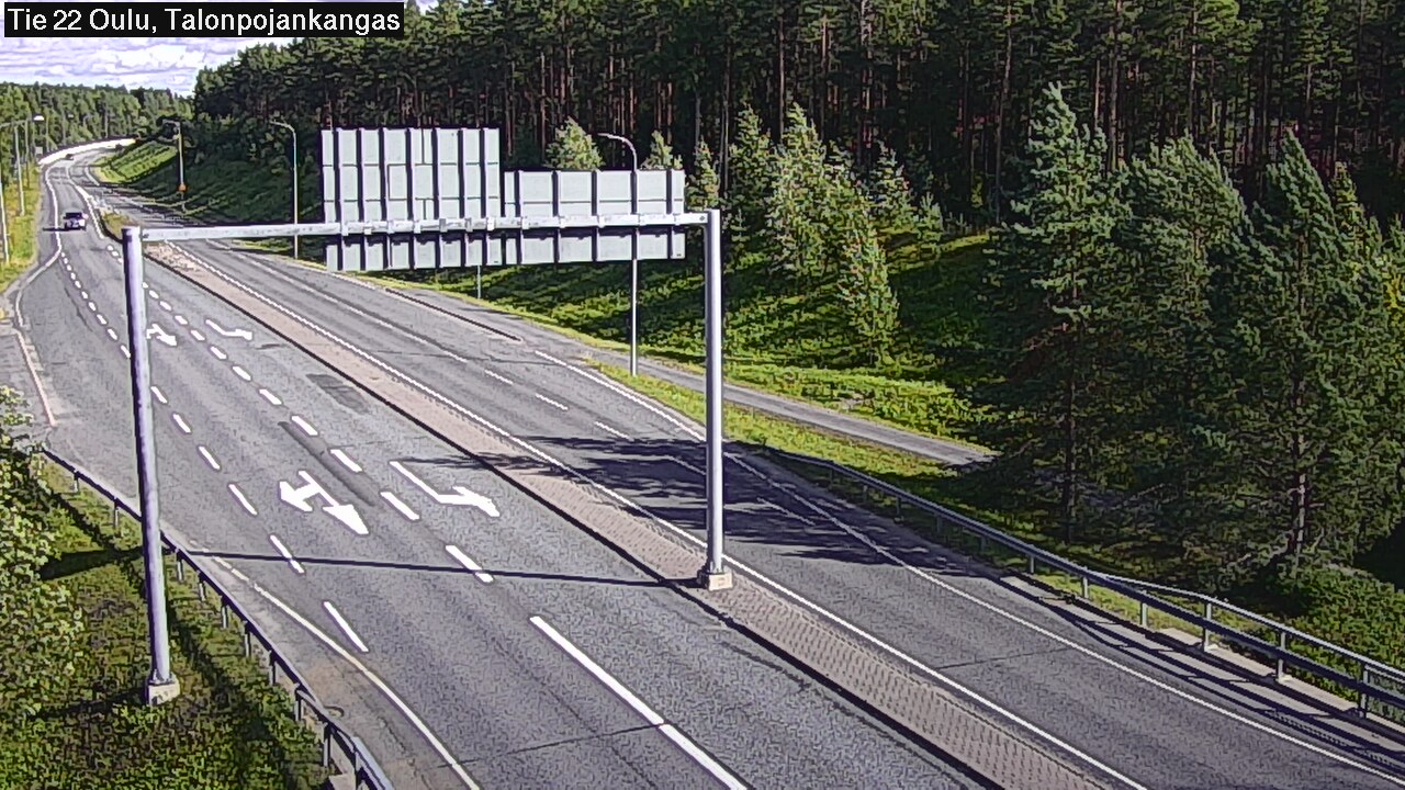 Weather Camera Image Road 22 Oulu Heikkilänkangas, Oulu, Pohjois-Pohjanmaa