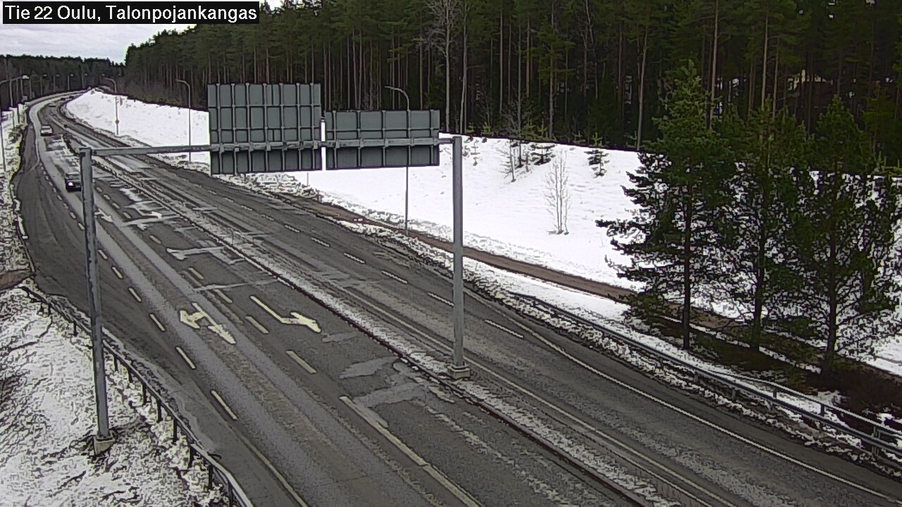 Weather Camera Image Väg 22 Oulu Heikkilänkangas, Oulu, Pohjois-Pohjanmaa