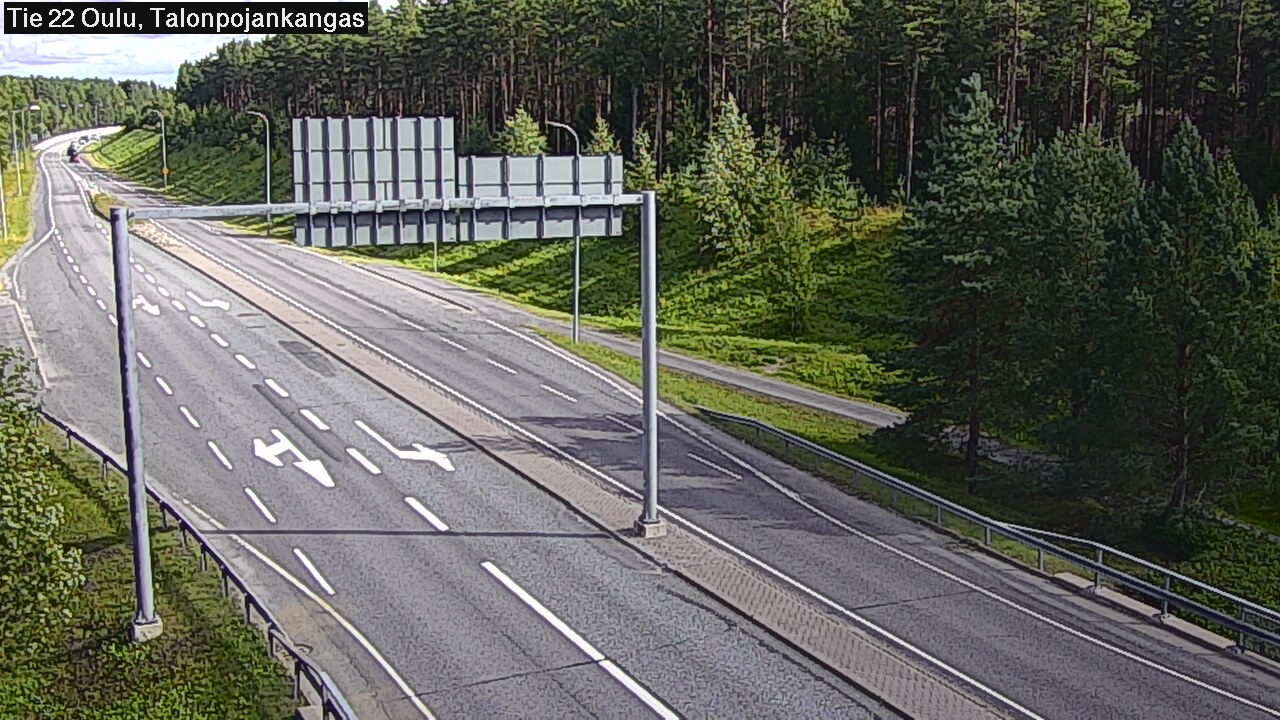 Weather Camera Image Road 22 Oulu Heikkilänkangas, Oulu, Pohjois-Pohjanmaa