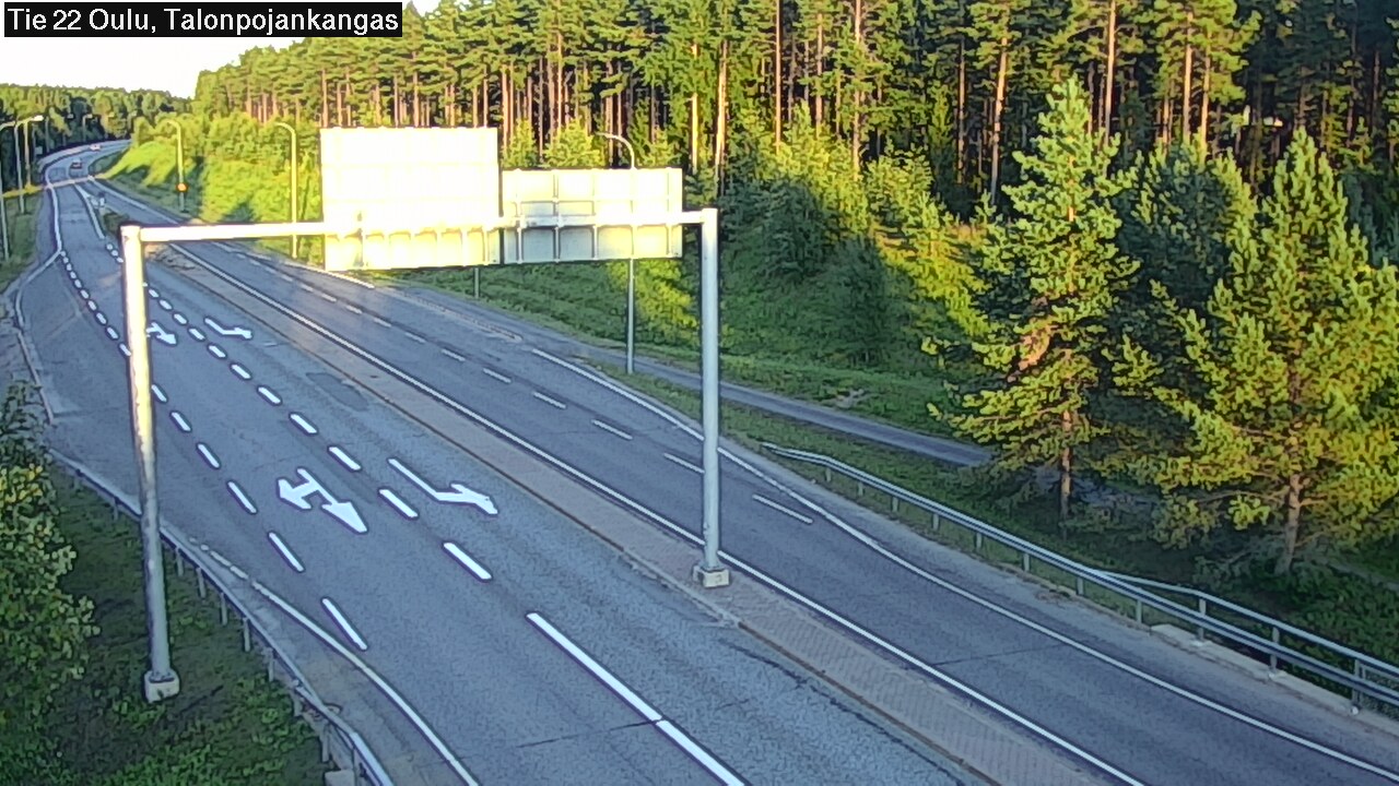 Weather Camera Image Road 22 Oulu Heikkilänkangas, Oulu, Pohjois-Pohjanmaa