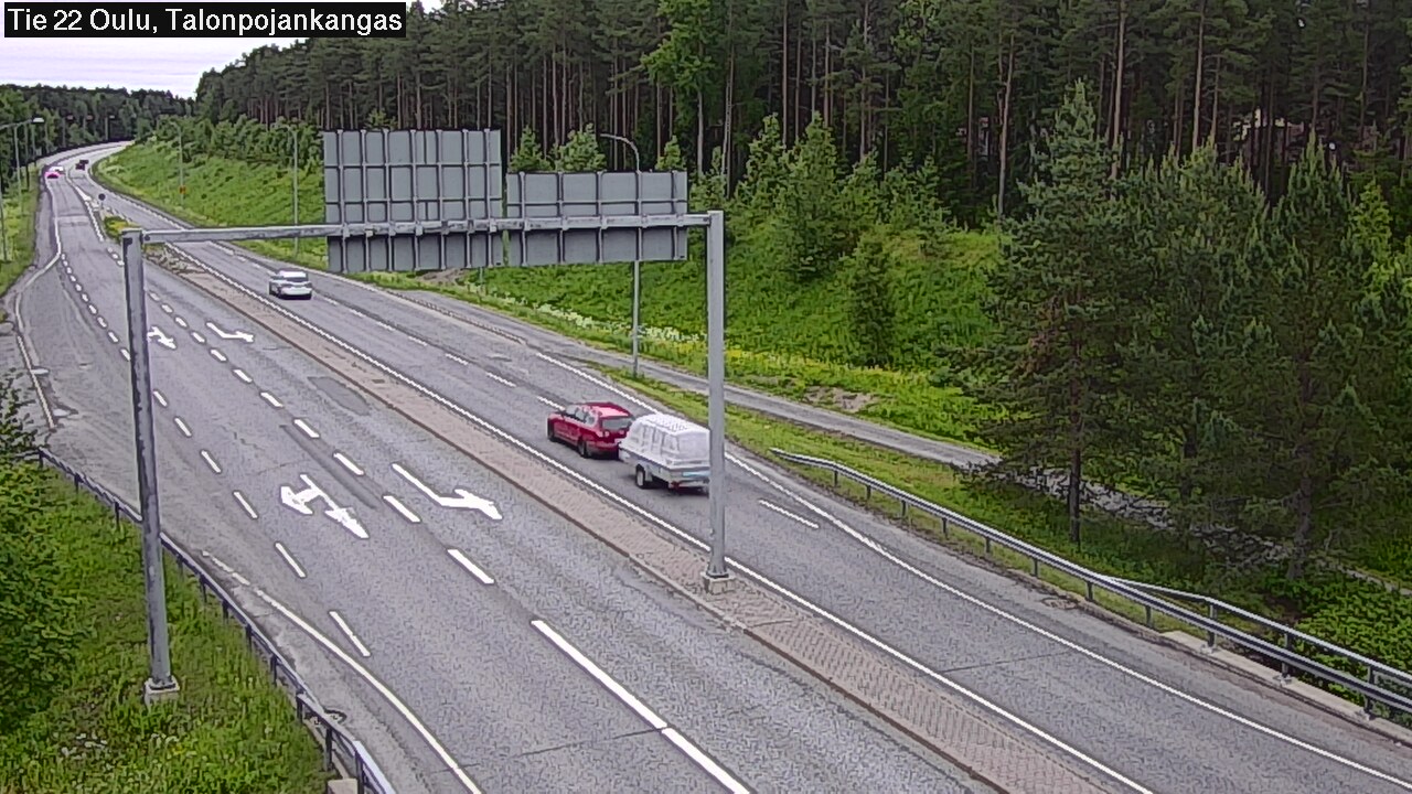 Weather Camera Image Road 22 Oulu Heikkilänkangas, Oulu, Pohjois-Pohjanmaa
