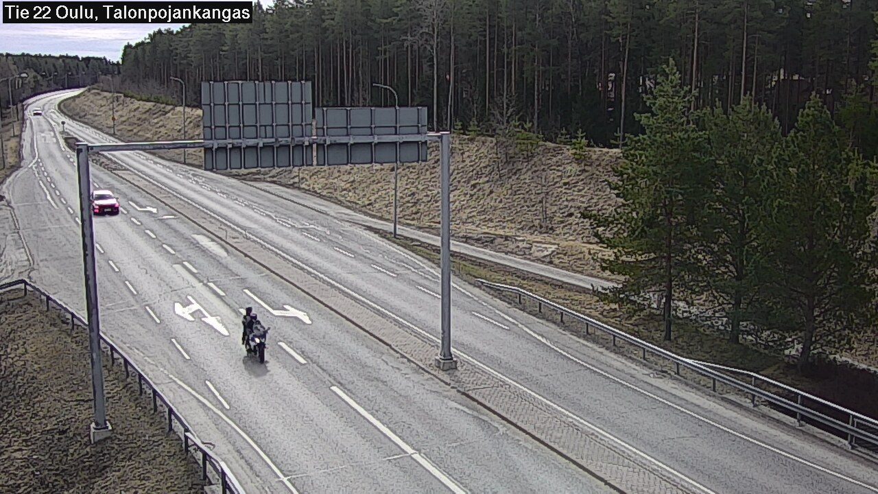 Weather Camera Image Road 22 Oulu Heikkilänkangas, Oulu, Pohjois-Pohjanmaa