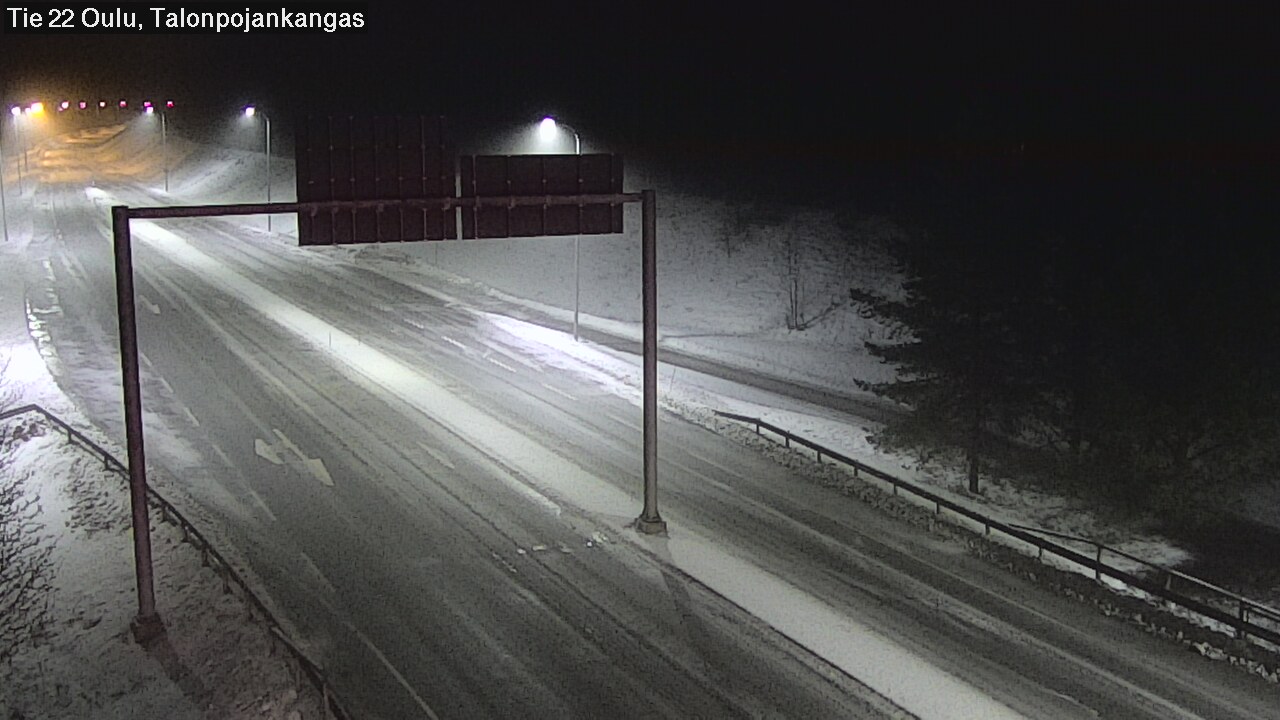 Weather Camera Image Road 22 Oulu Heikkilänkangas, Oulu, Pohjois-Pohjanmaa