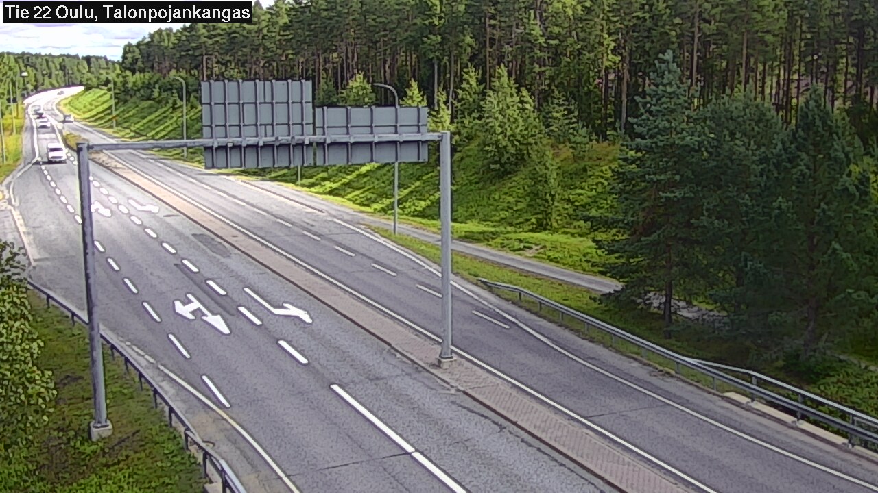 Weather Camera Image Road 22 Oulu Heikkilänkangas, Oulu, Pohjois-Pohjanmaa