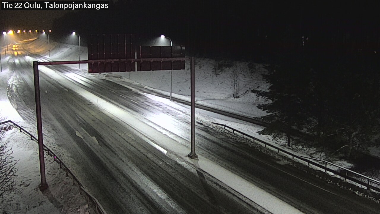 Weather Camera Image Väg 22 Oulu Heikkilänkangas, Oulu, Pohjois-Pohjanmaa