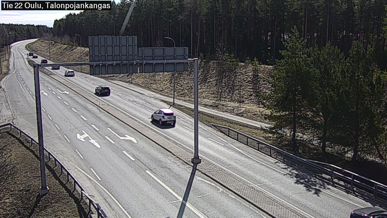 Weather Camera Image Road 22 Oulu Heikkilänkangas, Oulu, Pohjois-Pohjanmaa