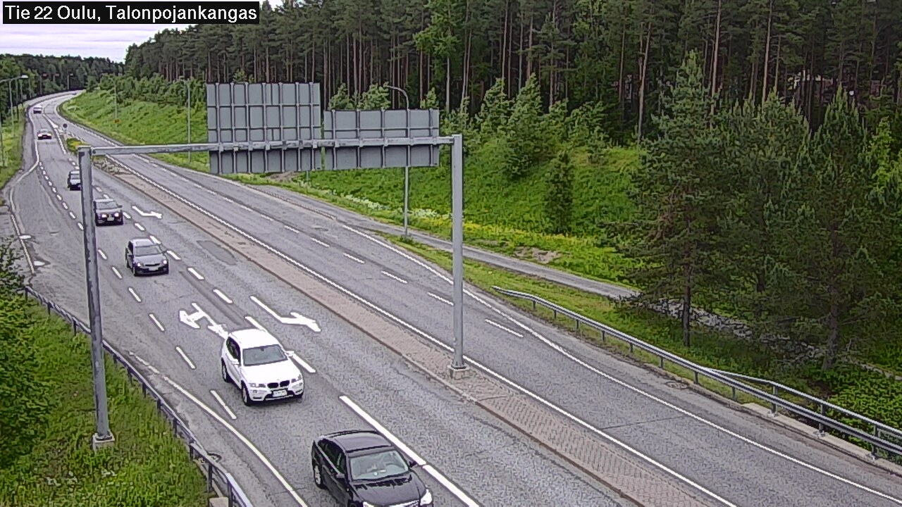 Weather Camera Image Road 22 Oulu Heikkilänkangas, Oulu, Pohjois-Pohjanmaa