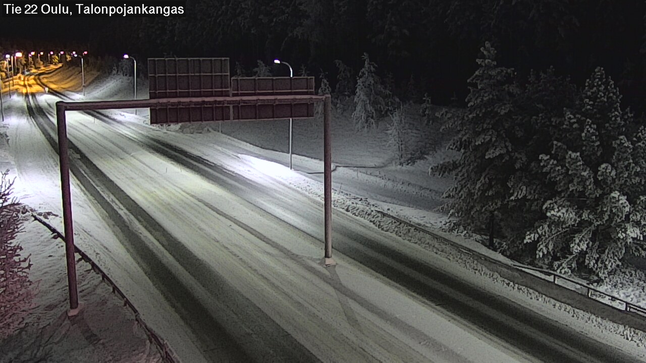 Weather Camera Image Road 22 Oulu Heikkilänkangas, Oulu, Pohjois-Pohjanmaa