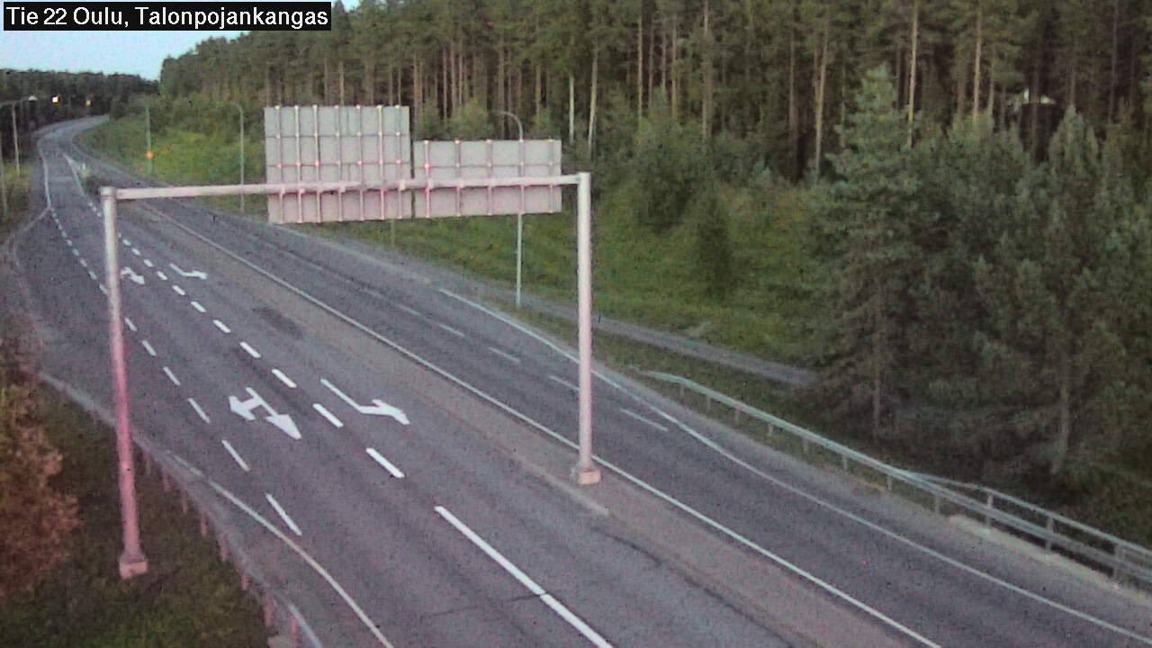 Weather Camera Image Road 22 Oulu Heikkilänkangas, Oulu, Pohjois-Pohjanmaa