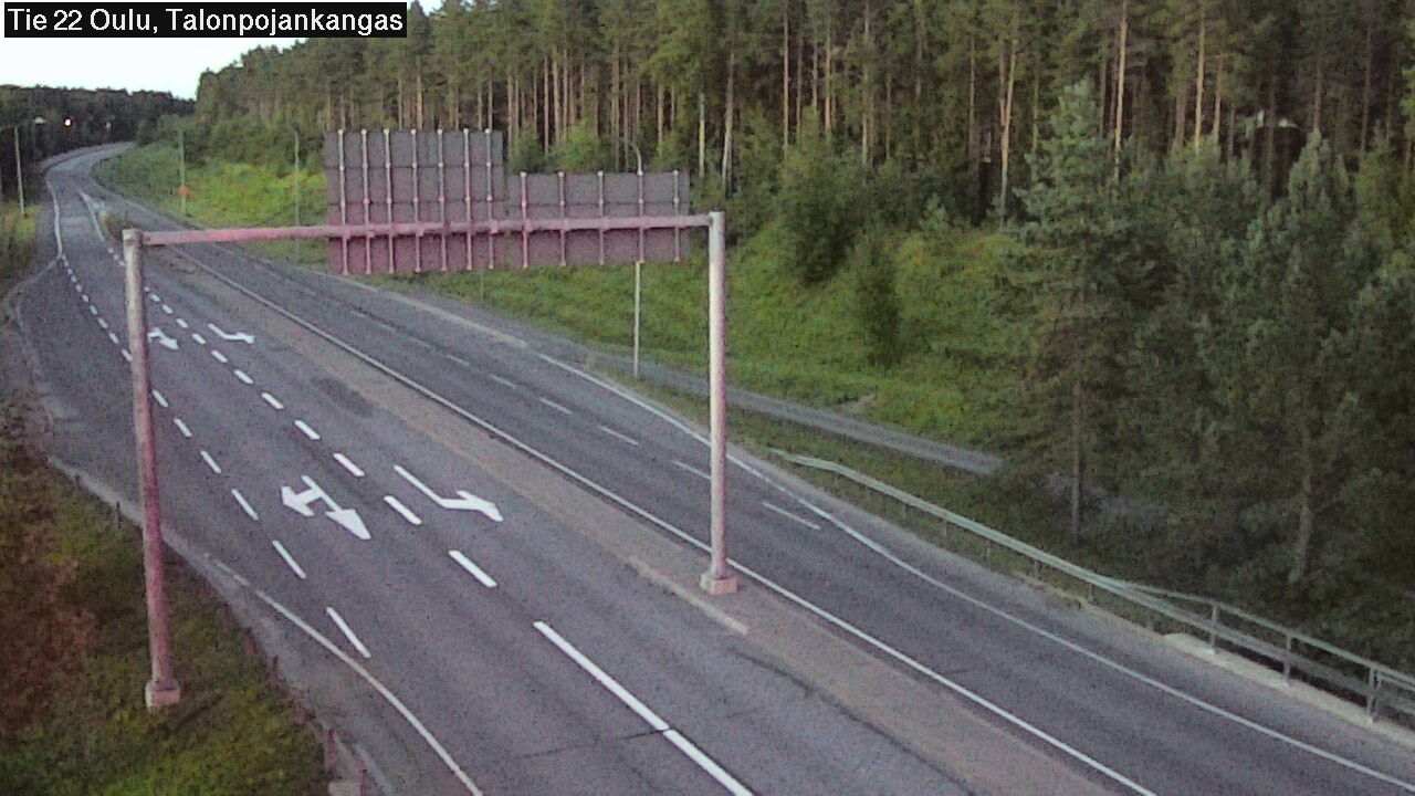 Weather Camera Image Road 22 Oulu Heikkilänkangas, Oulu, Pohjois-Pohjanmaa