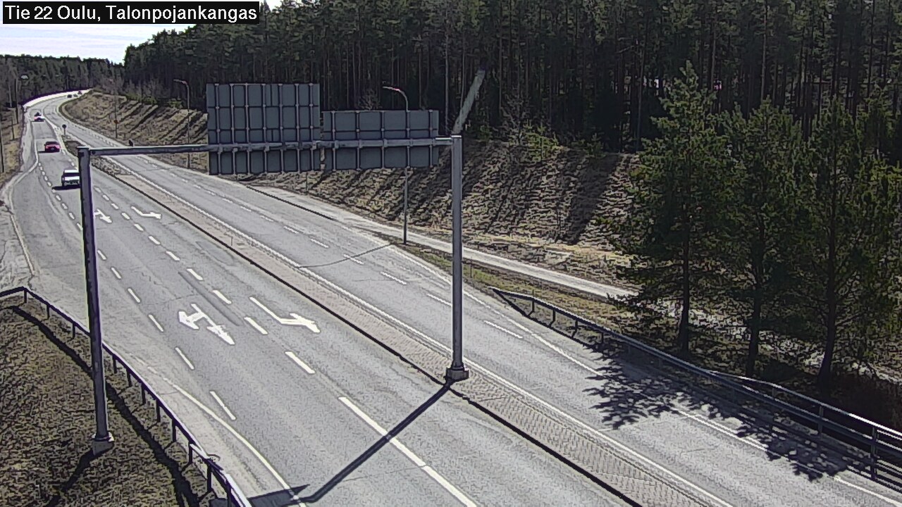 Weather Camera Image Road 22 Oulu Heikkilänkangas, Oulu, Pohjois-Pohjanmaa