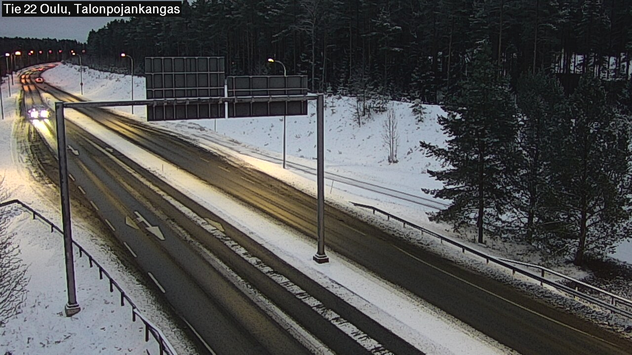 Weather Camera Image Väg 22 Oulu Heikkilänkangas, Oulu, Pohjois-Pohjanmaa