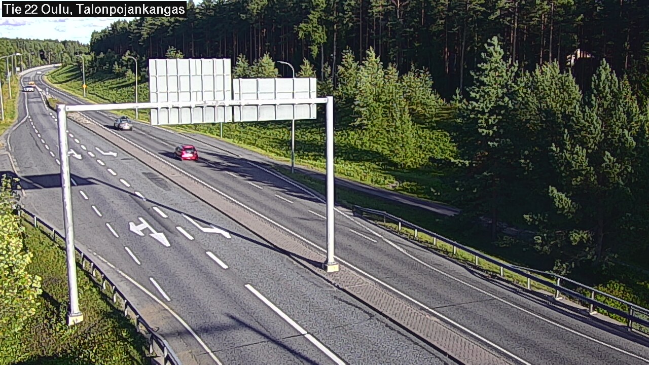 Weather Camera Image Road 22 Oulu Heikkilänkangas, Oulu, Pohjois-Pohjanmaa