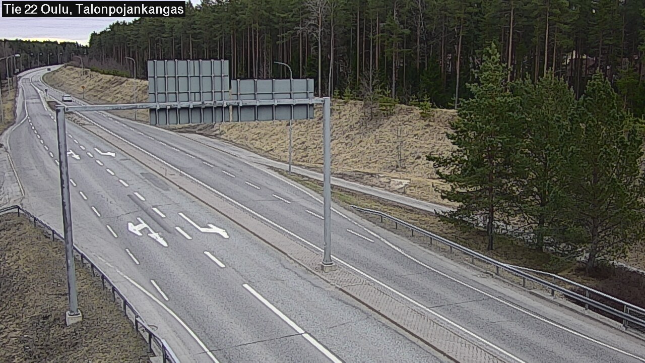 Weather Camera Image Road 22 Oulu Heikkilänkangas, Oulu, Pohjois-Pohjanmaa