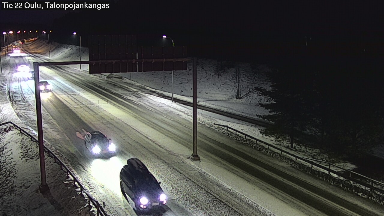 Weather Camera Image Road 22 Oulu Heikkilänkangas, Oulu, Pohjois-Pohjanmaa