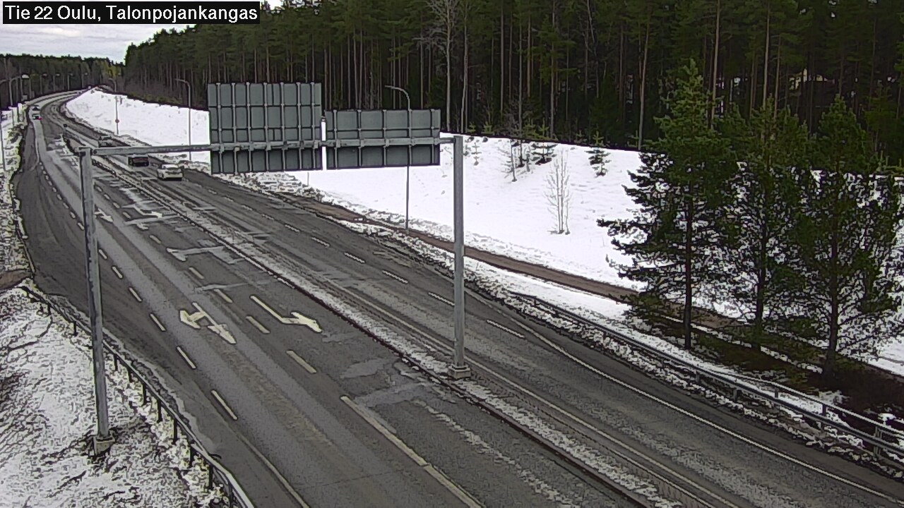 Weather Camera Image Väg 22 Oulu Heikkilänkangas, Oulu, Pohjois-Pohjanmaa