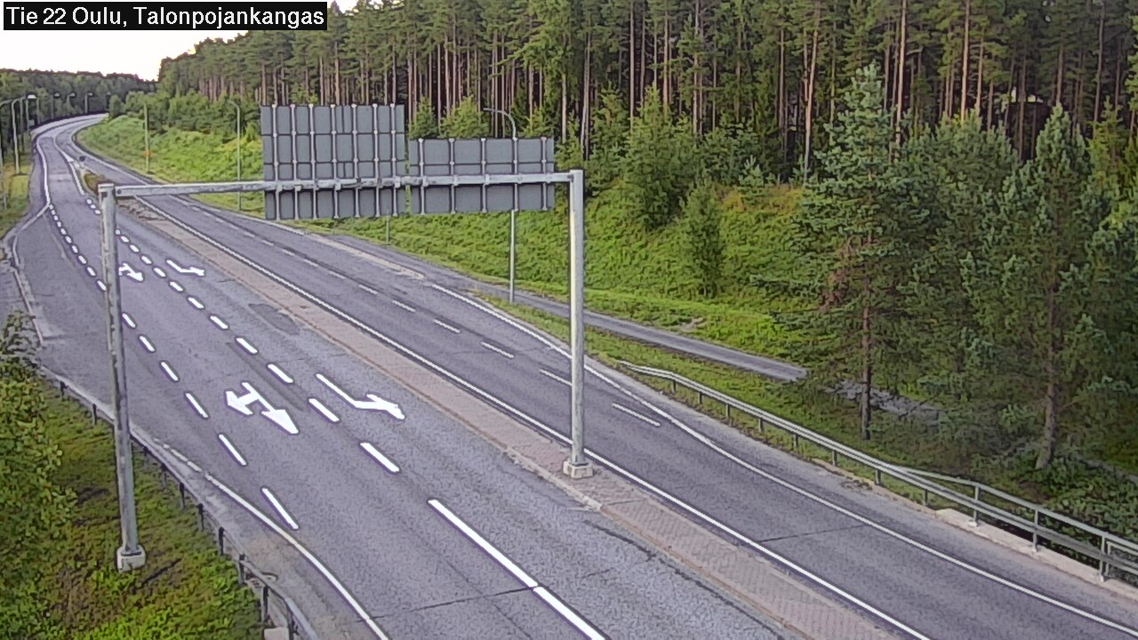 Weather Camera Image Road 22 Oulu Heikkilänkangas, Oulu, Pohjois-Pohjanmaa
