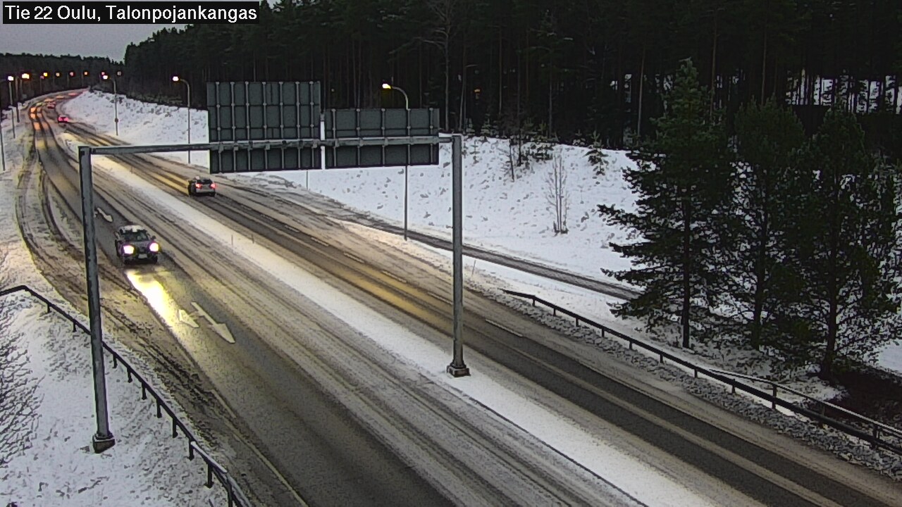 Weather Camera Image Road 22 Oulu Heikkilänkangas, Oulu, Pohjois-Pohjanmaa