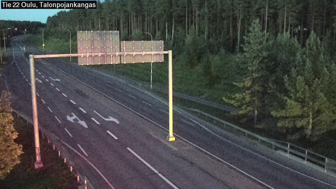 Weather Camera Image Road 22 Oulu Heikkilänkangas, Oulu, Pohjois-Pohjanmaa