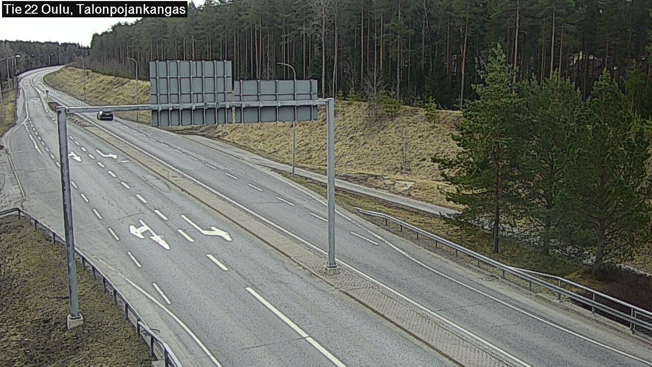 Weather Camera Image Väg 22 Oulu Heikkilänkangas, Oulu, Pohjois-Pohjanmaa