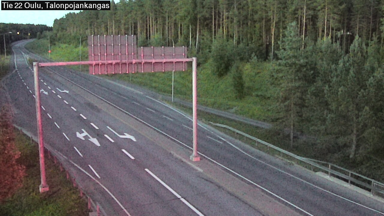 Weather Camera Image Road 22 Oulu Heikkilänkangas, Oulu, Pohjois-Pohjanmaa
