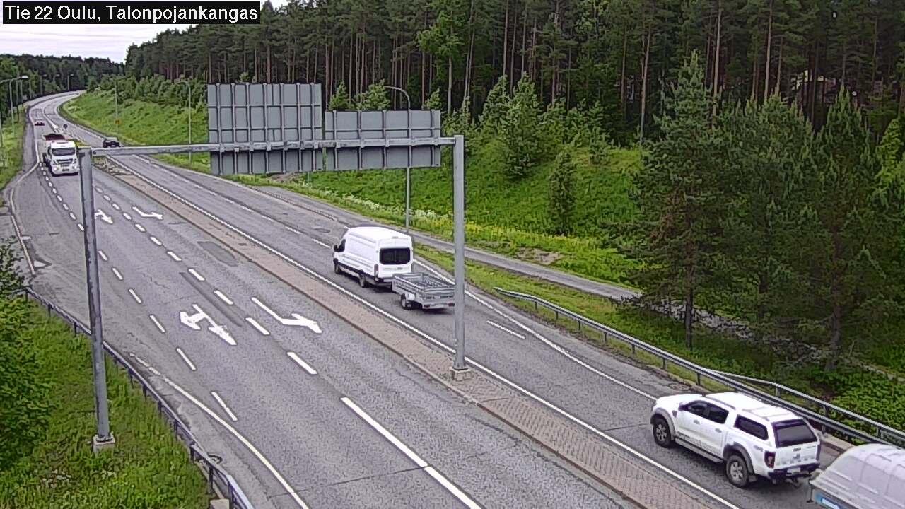 Weather Camera Image Road 22 Oulu Heikkilänkangas, Oulu, Pohjois-Pohjanmaa