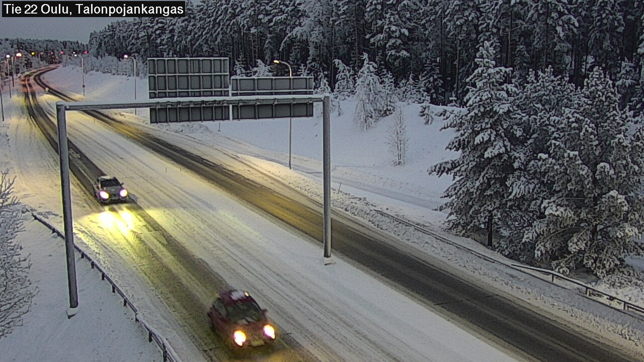 Weather Camera Image Väg 22 Oulu Heikkilänkangas, Oulu, Pohjois-Pohjanmaa