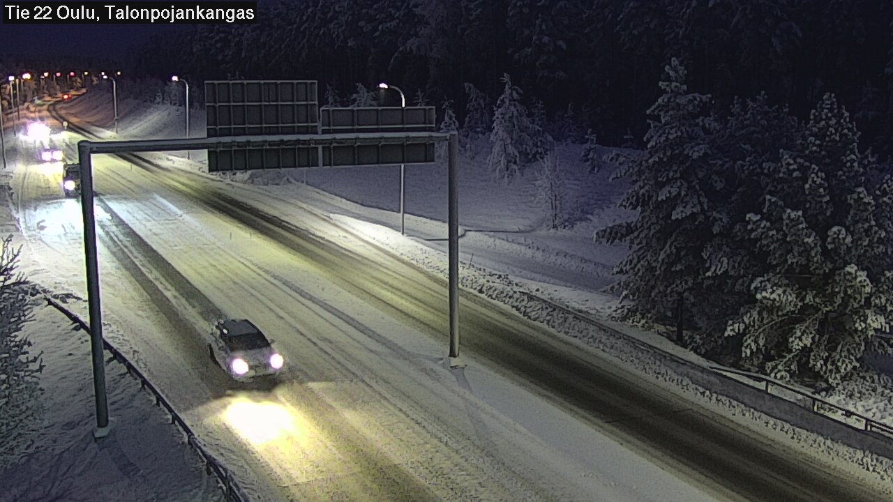 Weather Camera Image Väg 22 Oulu Heikkilänkangas, Oulu, Pohjois-Pohjanmaa