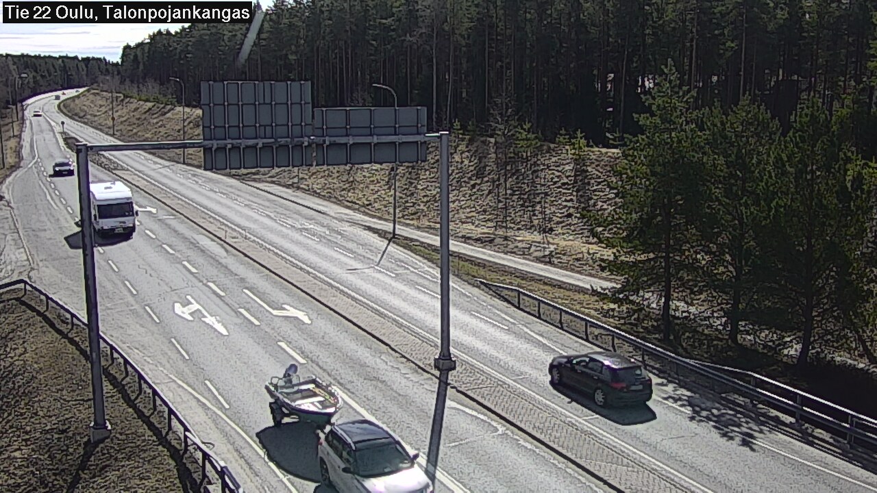 Weather Camera Image Road 22 Oulu Heikkilänkangas, Oulu, Pohjois-Pohjanmaa