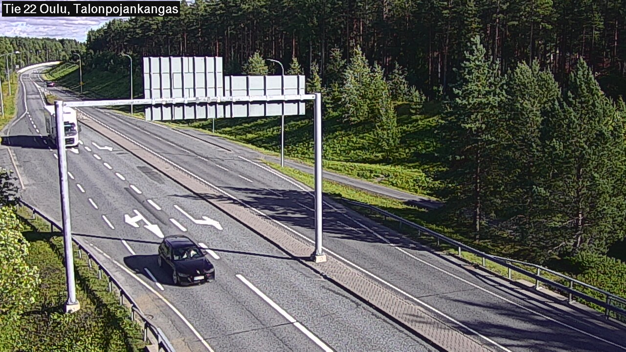 Weather Camera Image Road 22 Oulu Heikkilänkangas, Oulu, Pohjois-Pohjanmaa
