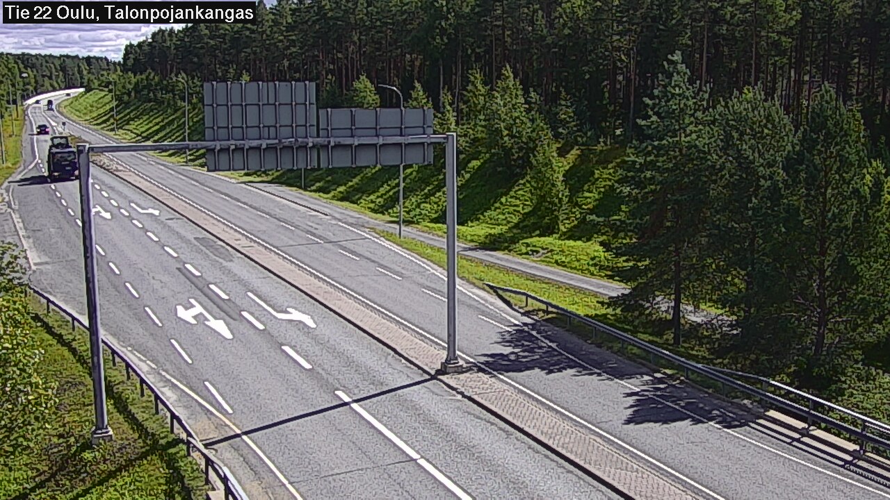 Weather Camera Image Road 22 Oulu Heikkilänkangas, Oulu, Pohjois-Pohjanmaa