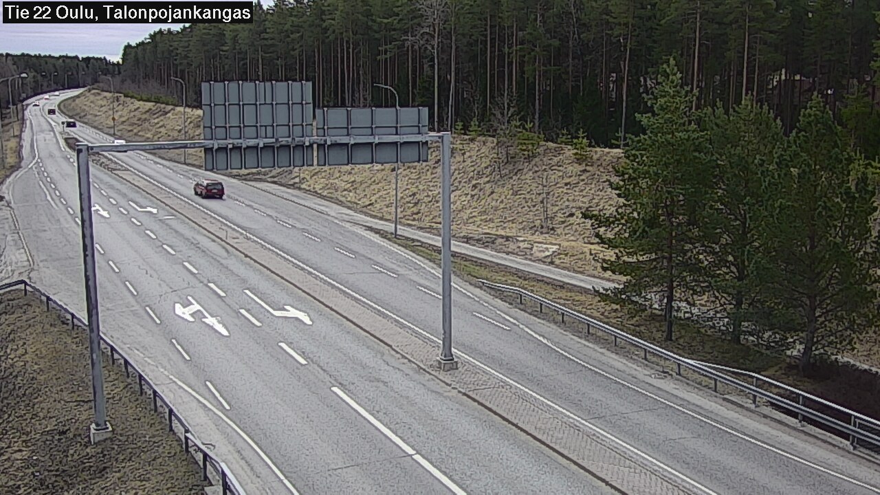 Weather Camera Image Road 22 Oulu Heikkilänkangas, Oulu, Pohjois-Pohjanmaa
