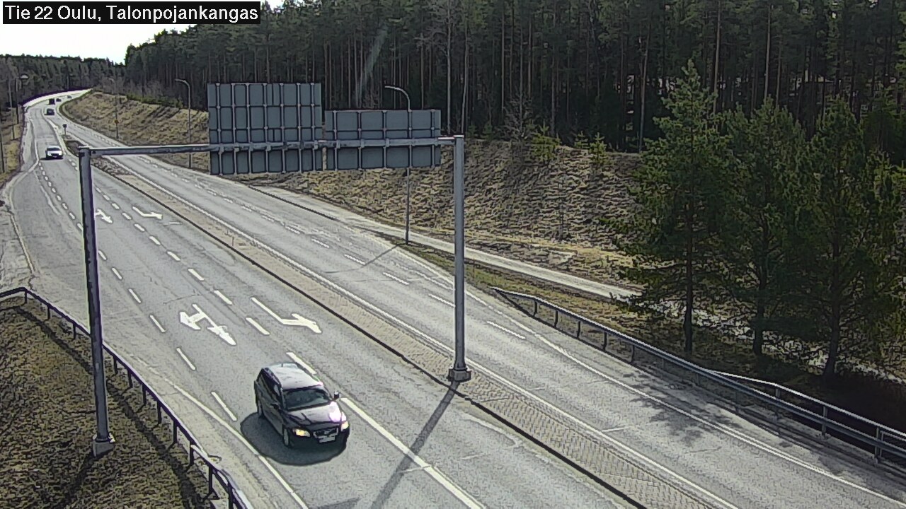 Weather Camera Image Road 22 Oulu Heikkilänkangas, Oulu, Pohjois-Pohjanmaa