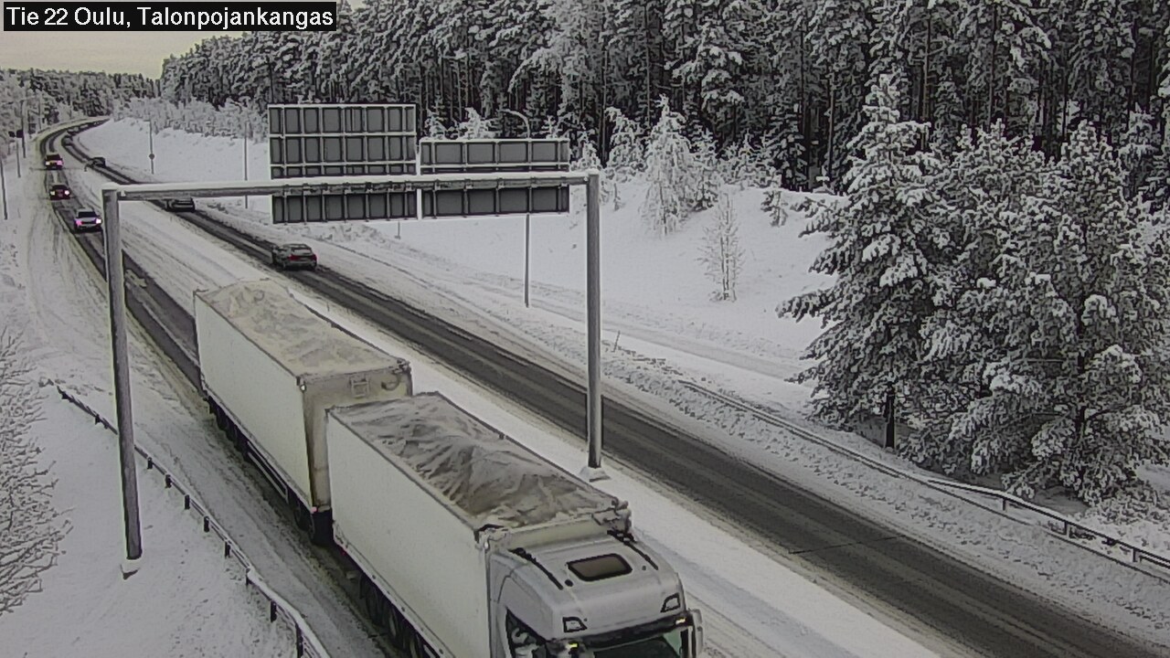 Weather Camera Image Väg 22 Oulu Heikkilänkangas, Oulu, Pohjois-Pohjanmaa