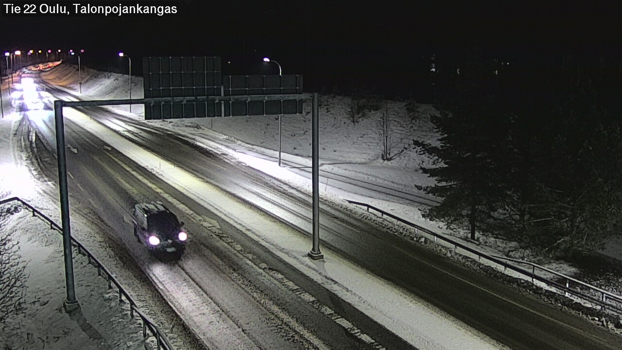 Weather Camera Image Väg 22 Oulu Heikkilänkangas, Oulu, Pohjois-Pohjanmaa