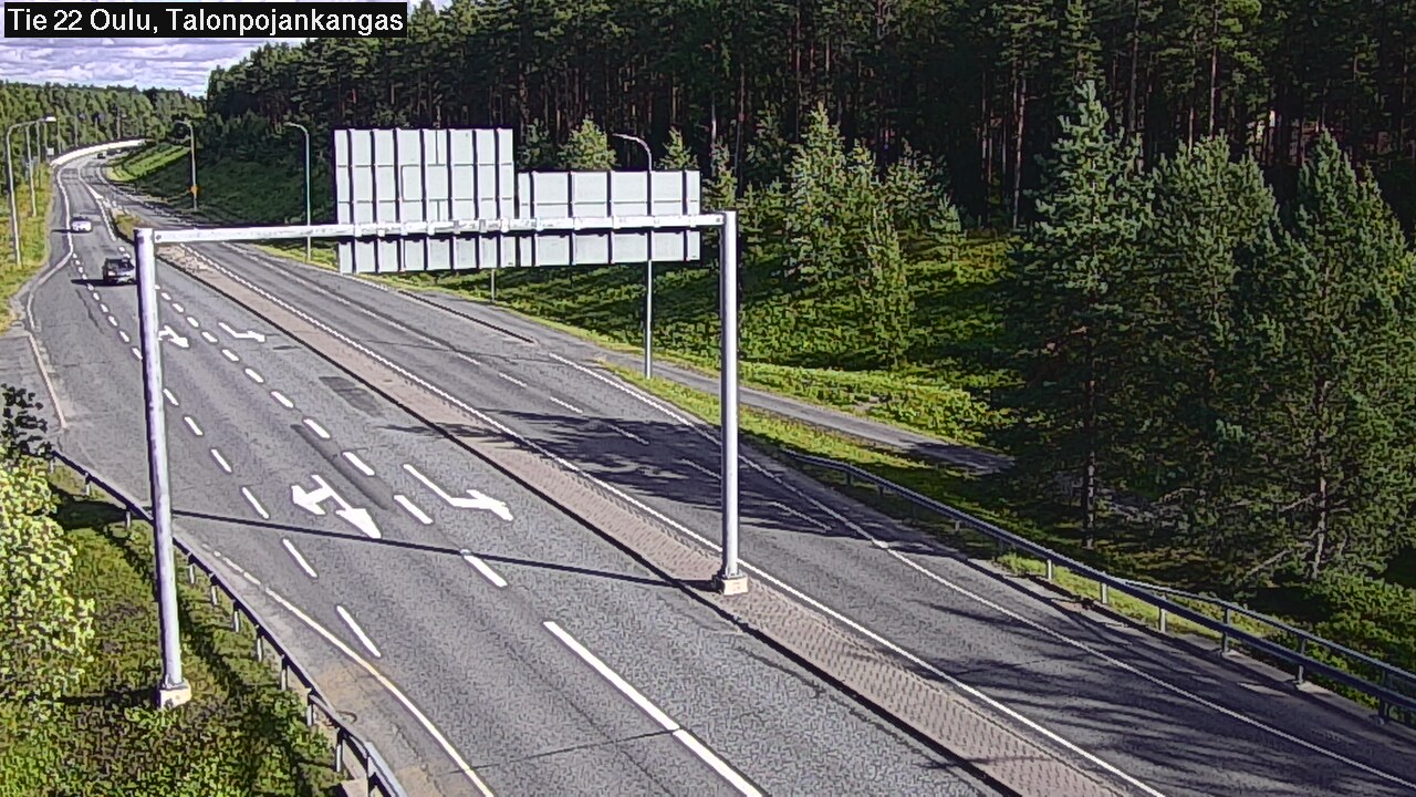 Weather Camera Image Road 22 Oulu Heikkilänkangas, Oulu, Pohjois-Pohjanmaa