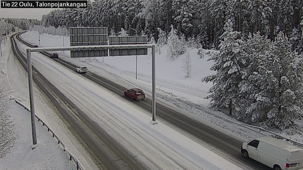 Weather Camera Image Väg 22 Oulu Heikkilänkangas, Oulu, Pohjois-Pohjanmaa