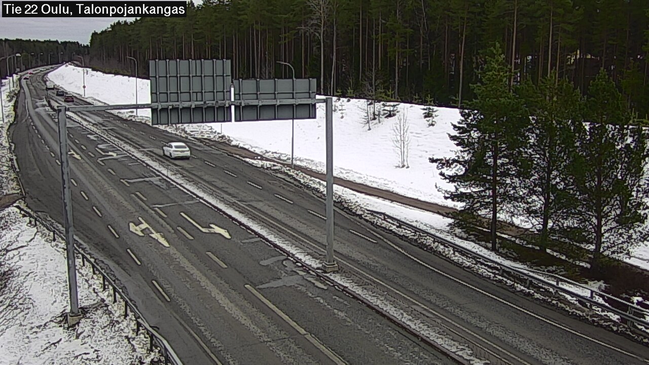 Weather Camera Image Väg 22 Oulu Heikkilänkangas, Oulu, Pohjois-Pohjanmaa