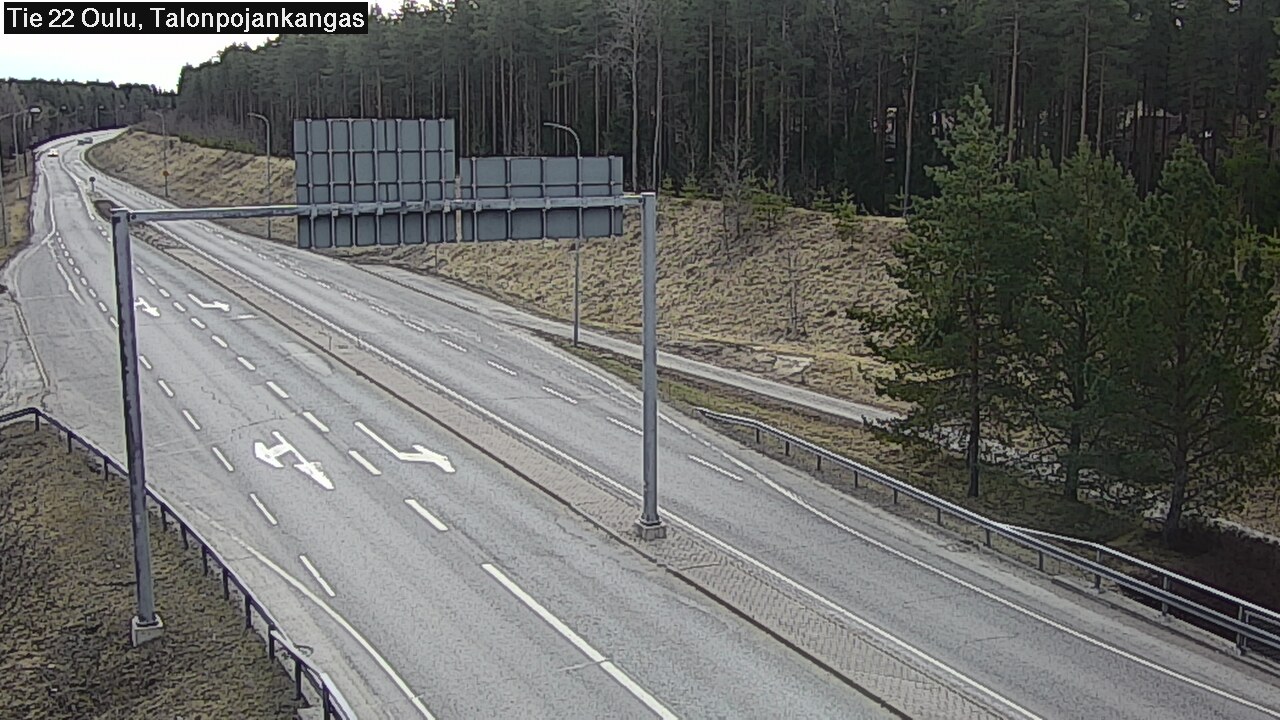 Weather Camera Image Road 22 Oulu Heikkilänkangas, Oulu, Pohjois-Pohjanmaa